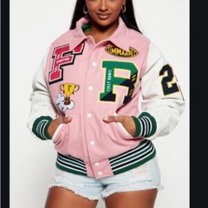 Fashion Nova Own it Varsity Jacket